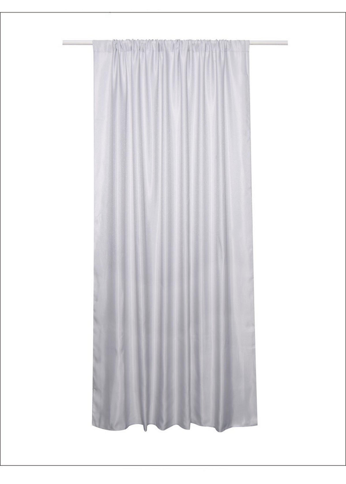 VORHANG Sausa - Hellgrau, Textil (140/1/250cm) - home&you