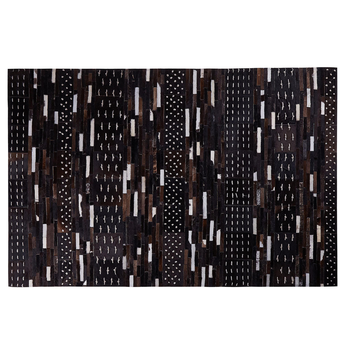 KURZFLOR-TEPPICH Akseki 200/140 cm - Braun, Fell (140/200cm) - Beliani