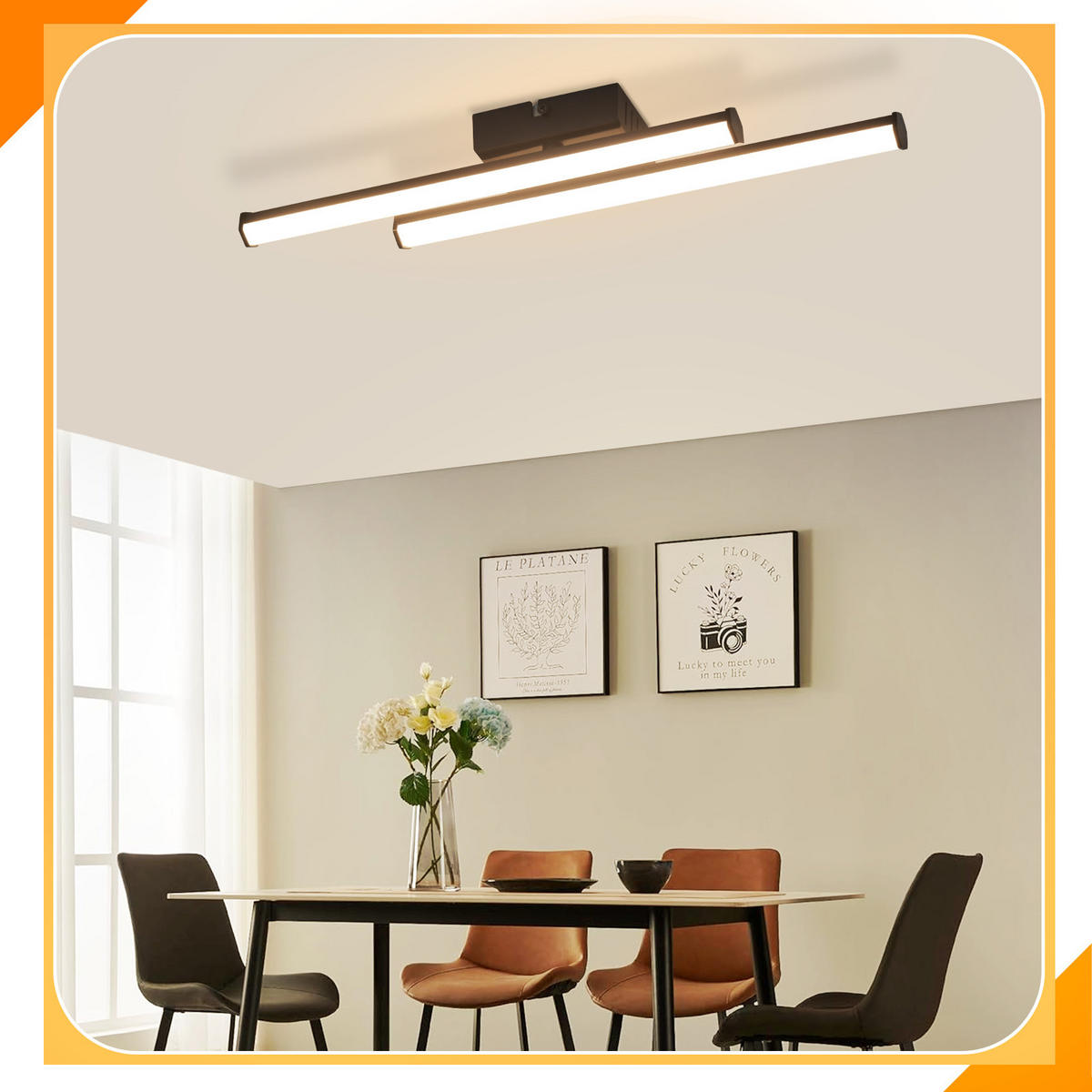 LED WANDLEUCHTE Nasseri - Schwarz, Metall (44/10/5.5cm) - ZMH