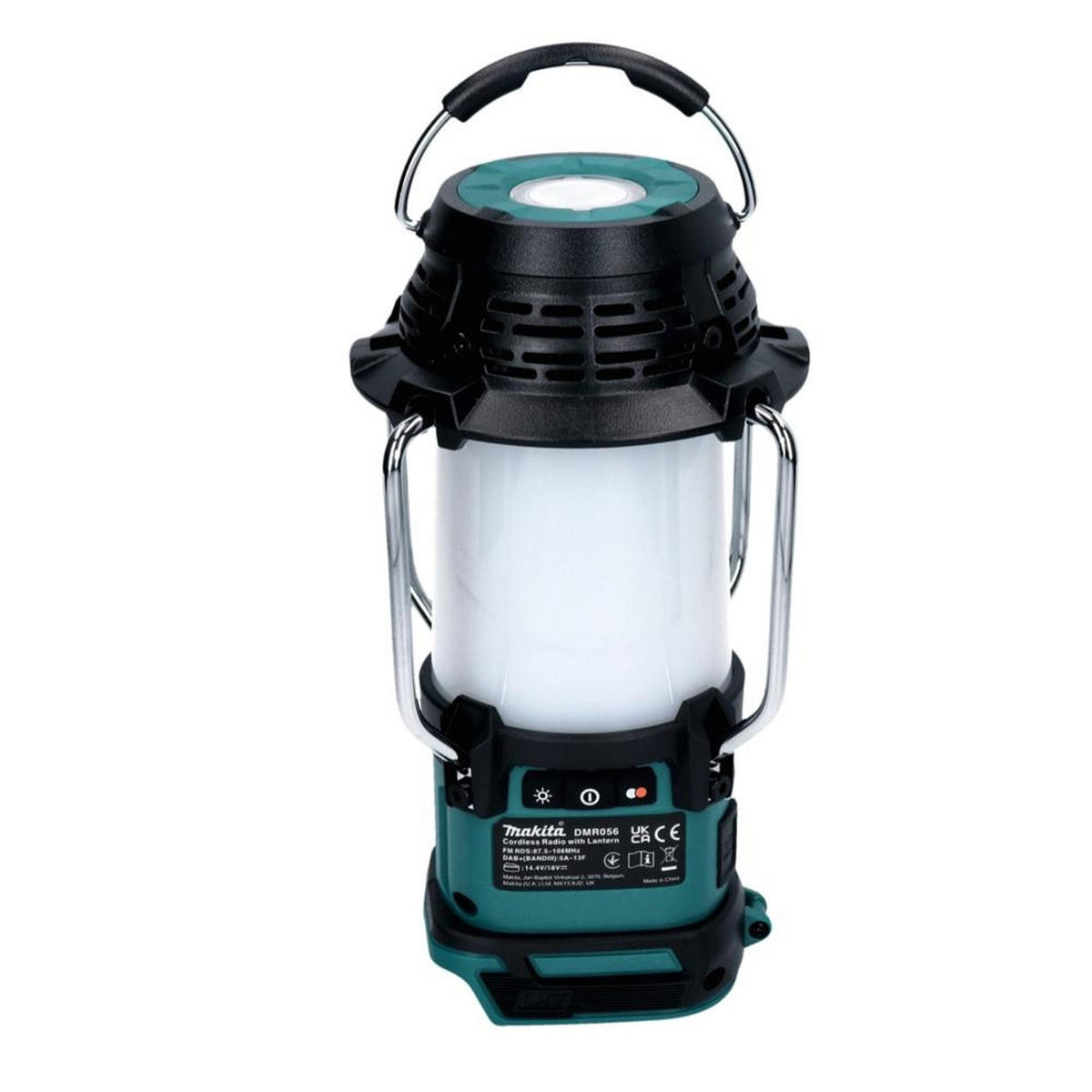 MAKITA DMR 056 Akku Radio 18 V FM DAB+ mit Laterne 360° Taschenlampe IP65 Solo - ohne Akku, ohne Ladegerät - Multicolor, Kunststoff (31/129/14cm) - Makita