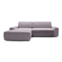 ECKSOFA Bamby Braun 264 cm - Braun, Textil (264/82/162cm) - Pillovely