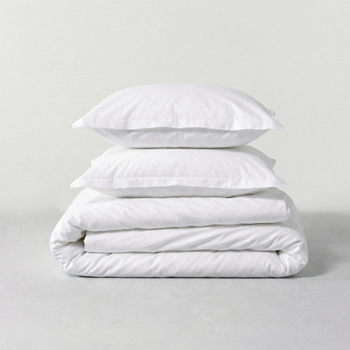 BETTBEZUG basic 155x220 cm (komfortgrösse) weiss - Weiß, Textil (155/220cm) - Happy Friday