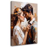 LEINWANDBILD Liebe 80x120cm - Beige, Textil (80/120cm) - Feeby