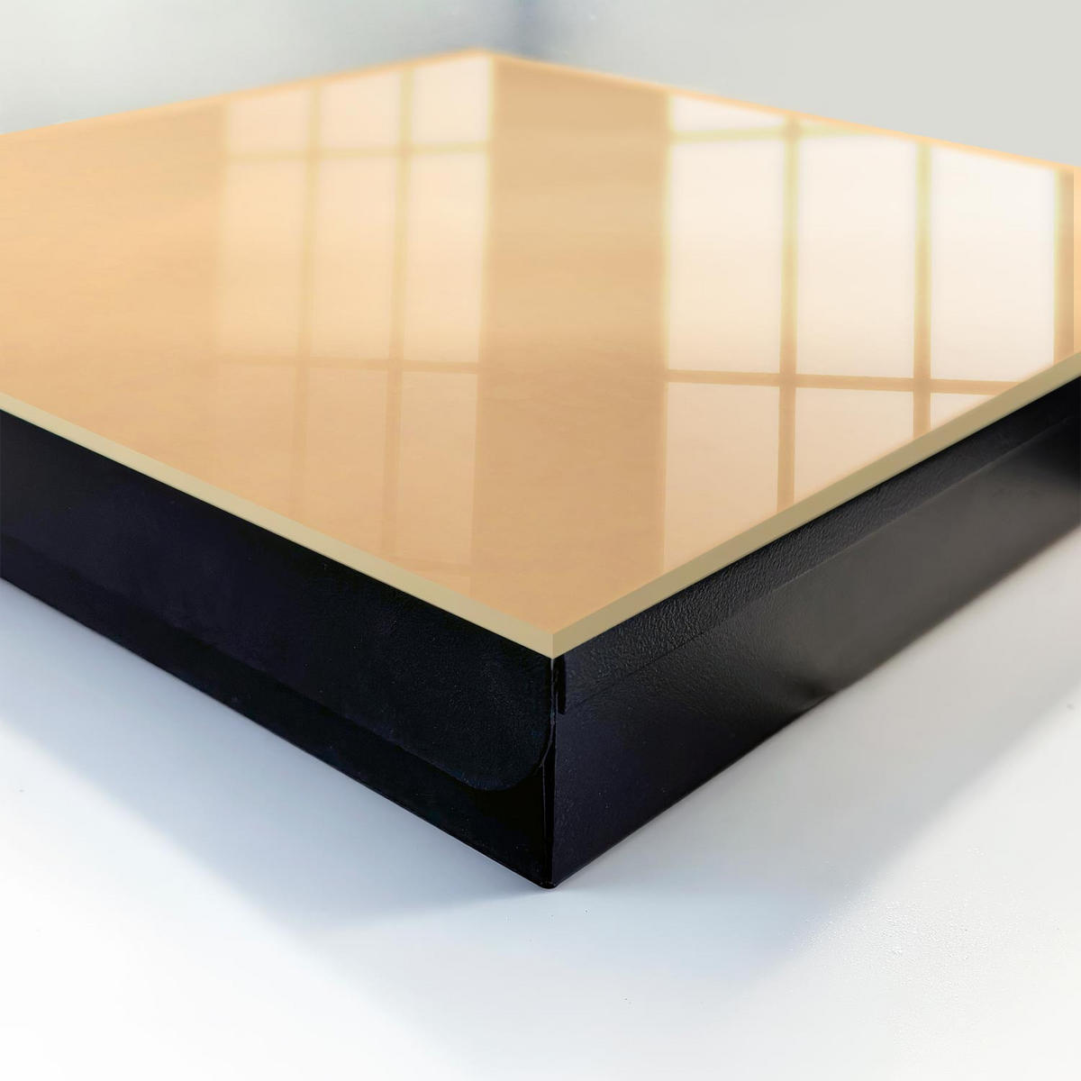 SCHLÜSSELBOX Schwarz 30x30 cm- Türöffnung nach rechts - Beige Trost - Beige, Metall (30/30/5cm) - TULUP