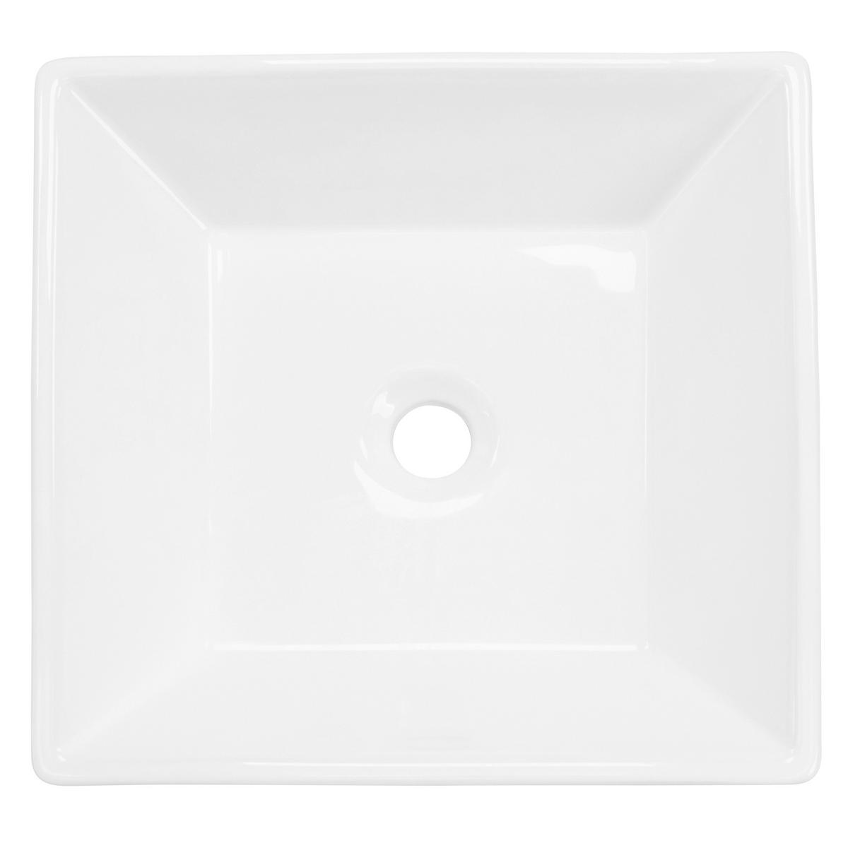 WASCHBECKEN - Weiß, Keramik (41/12/41cm) - ML-DESIGN