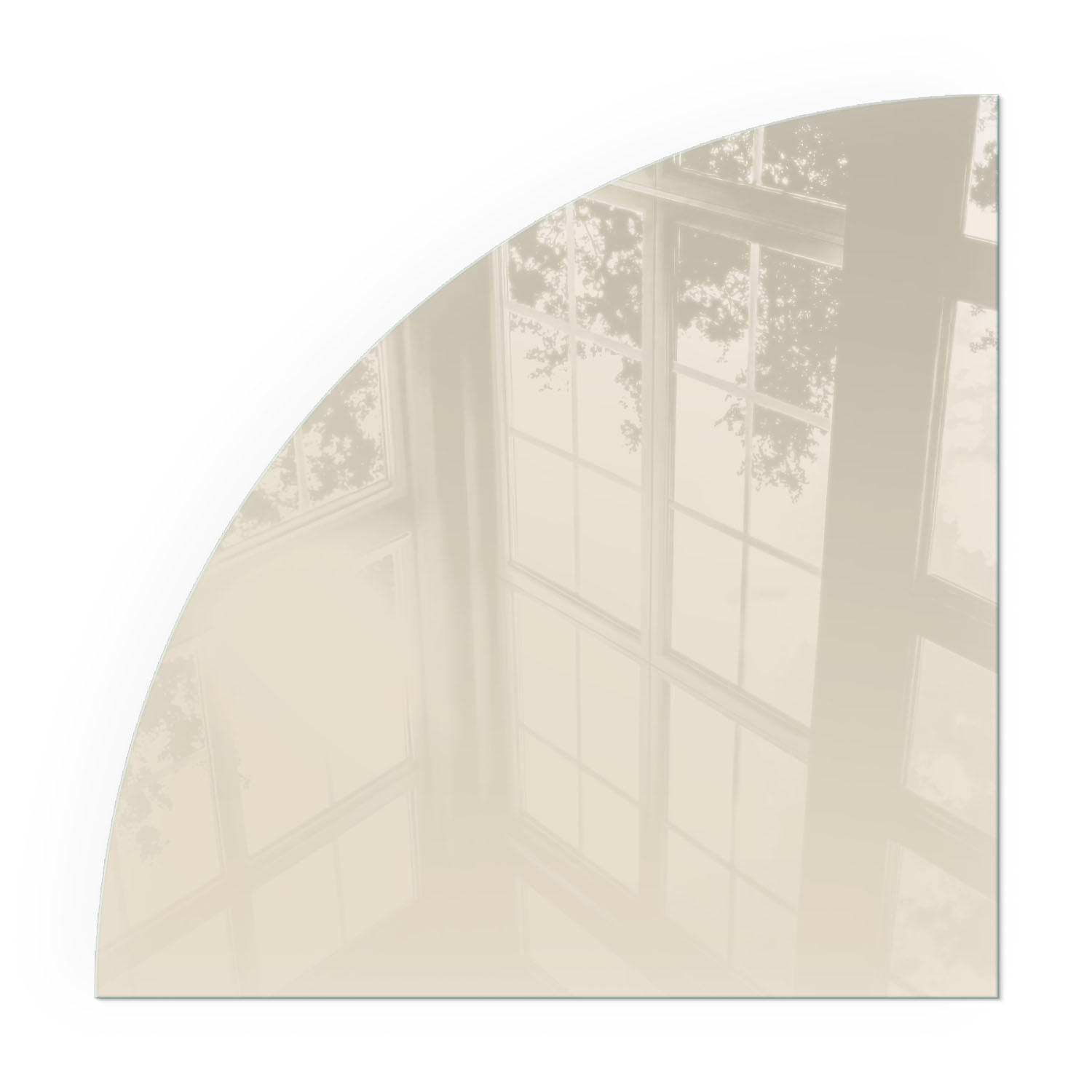 GLASPLATTE für Kamin 100x100 cm - Gelb, Glas (100/100/0.4cm) - TULUP