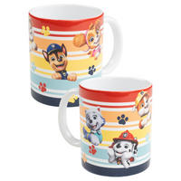 BECHER Paw Patrol Stripes Keramik Mehrfarbig 320 ml - Orange, Keramik (0.32L) - Paw Patrol