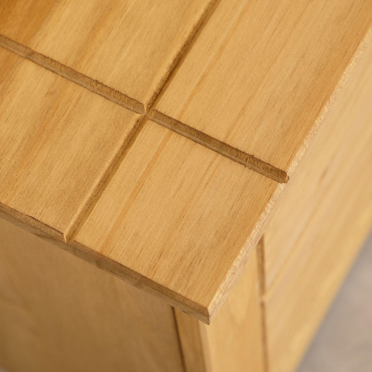 NACHTKOMMODE CANCUN - Braun, Holz (46/41/40cm) - IDIMEX