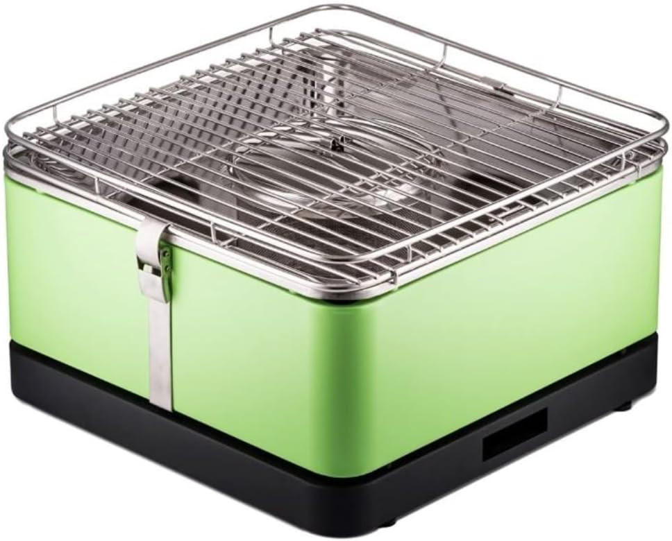 HOLZKOHLE-GRILL BBQ Arizona Grün - Grün, Metall (33/20/33cm)