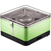 HOLZKOHLE-GRILL BBQ Arizona Grün - Grün, Metall (33/20/33cm)