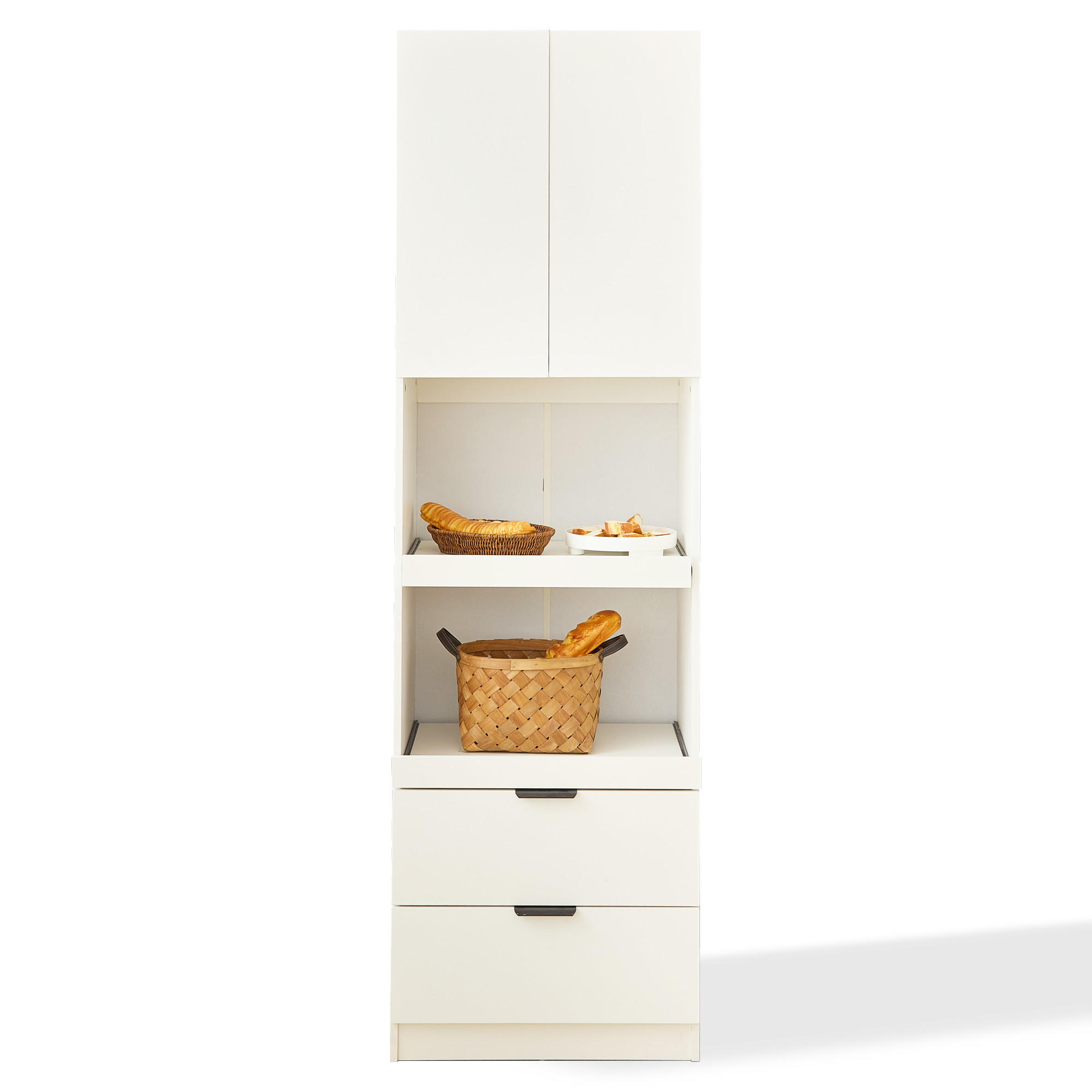 Evryae Vitrine Weiß 59.5x200x45 cm