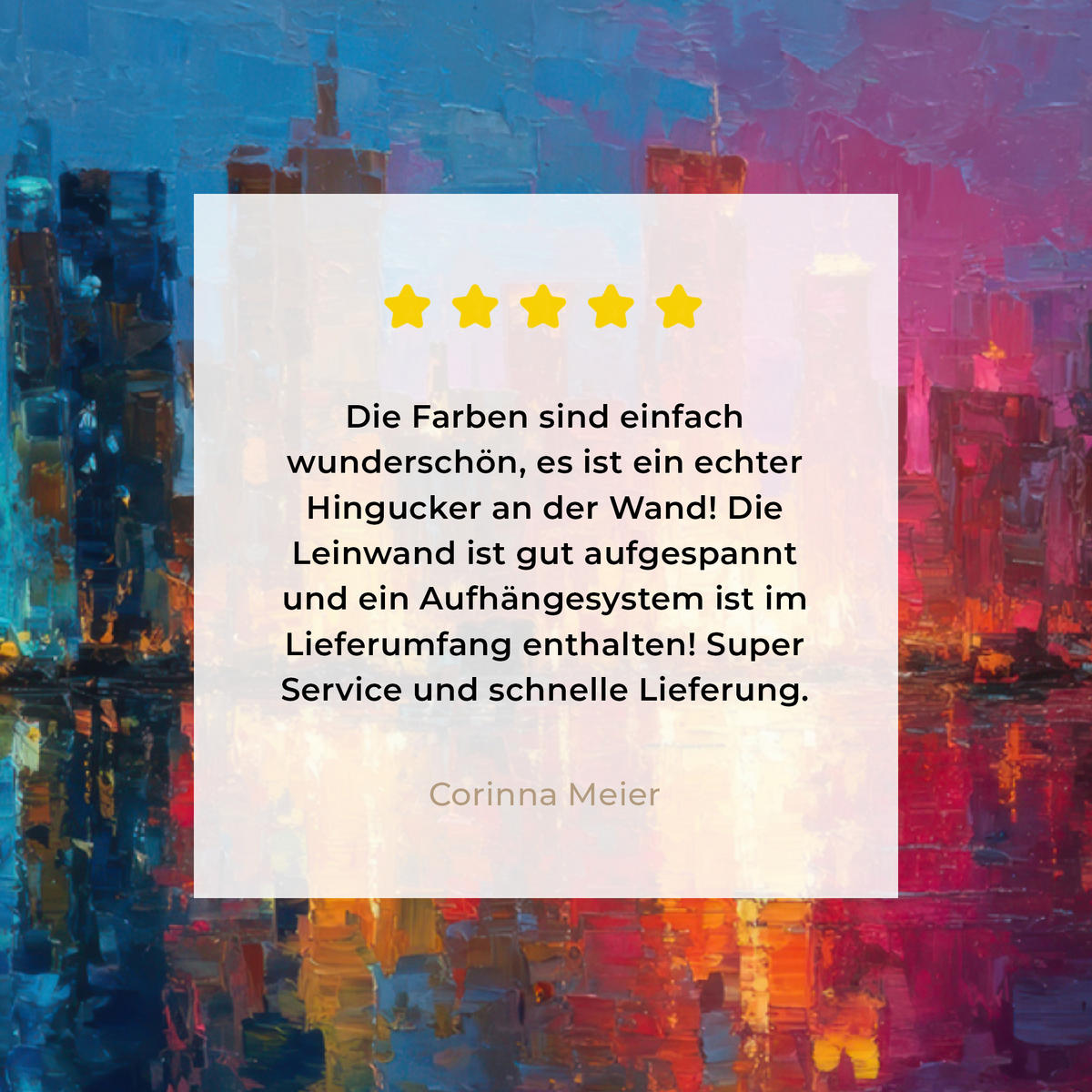 LEINWANDBILD Skyline - Pinselstriche - Dunkelblau - Leuchtend Wandbild Wohnzimmer 60x80 cm - Blau, Textil (60/80cm) - MuchoWow