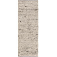 WOLLTEPPICH Finn Ivory Hellgrau 70x200 cm - Creme, Textil (70/200cm) - benuta Pure