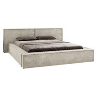 POLSTERBETT Lambo - Creme/Schwarz, Holz/Holzwerkstoff (160/200cm) - MIRJAN24