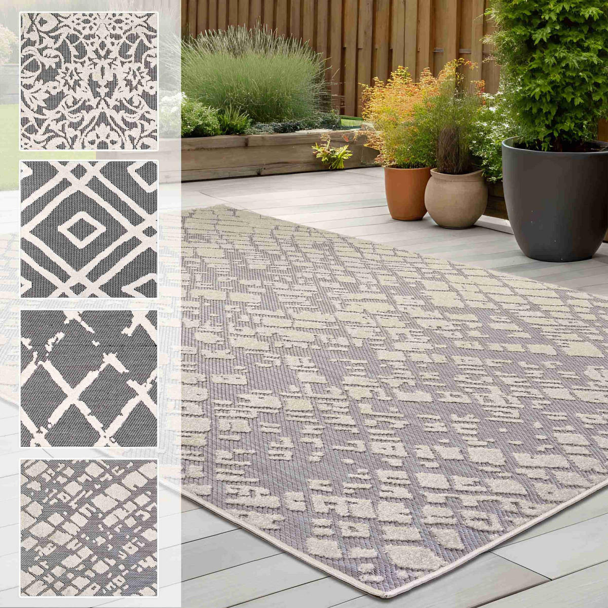 KURZFLORTEPPICH SERINA - Weiß, Textil (80/200cm) - Astra