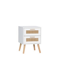 NACHTTISCH MIT 1 SCHUBLADE Tahiti Weiß 40 cm x 56 cm - Weiß, Holzwerkstoff (40/56/40cm)