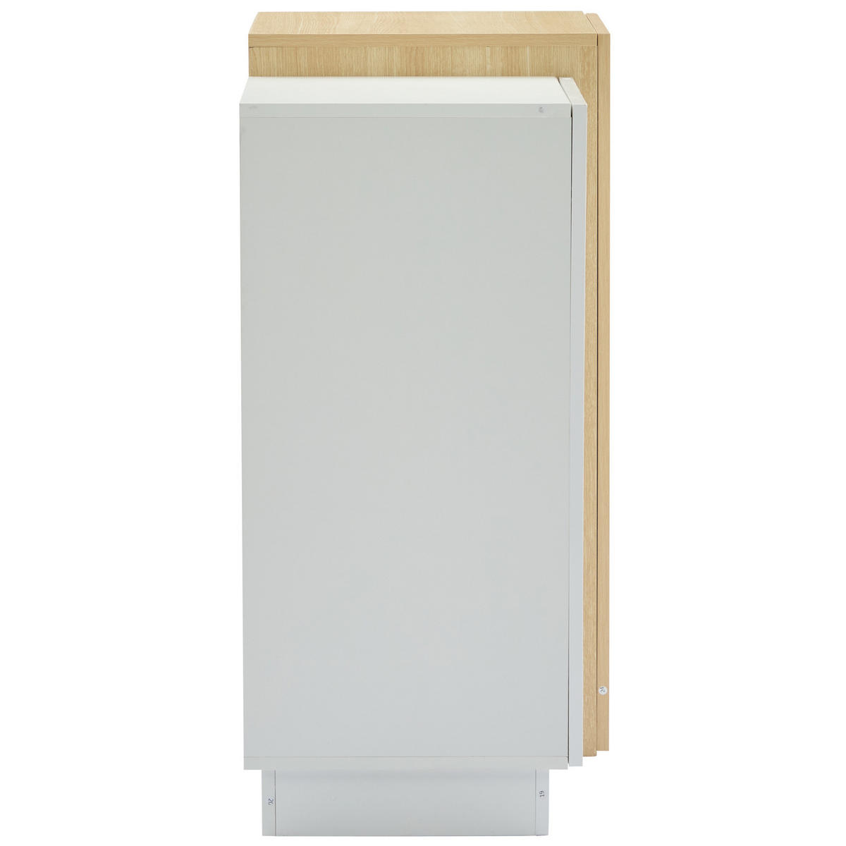 SIDEBOARD 140/35/75 cm mit LED-Beleuchtung, Glasvitrine und Schubladen, Holzwerkstoff, Weiß - Weiß, Holzwerkstoff (140/75/35cm) - Redom