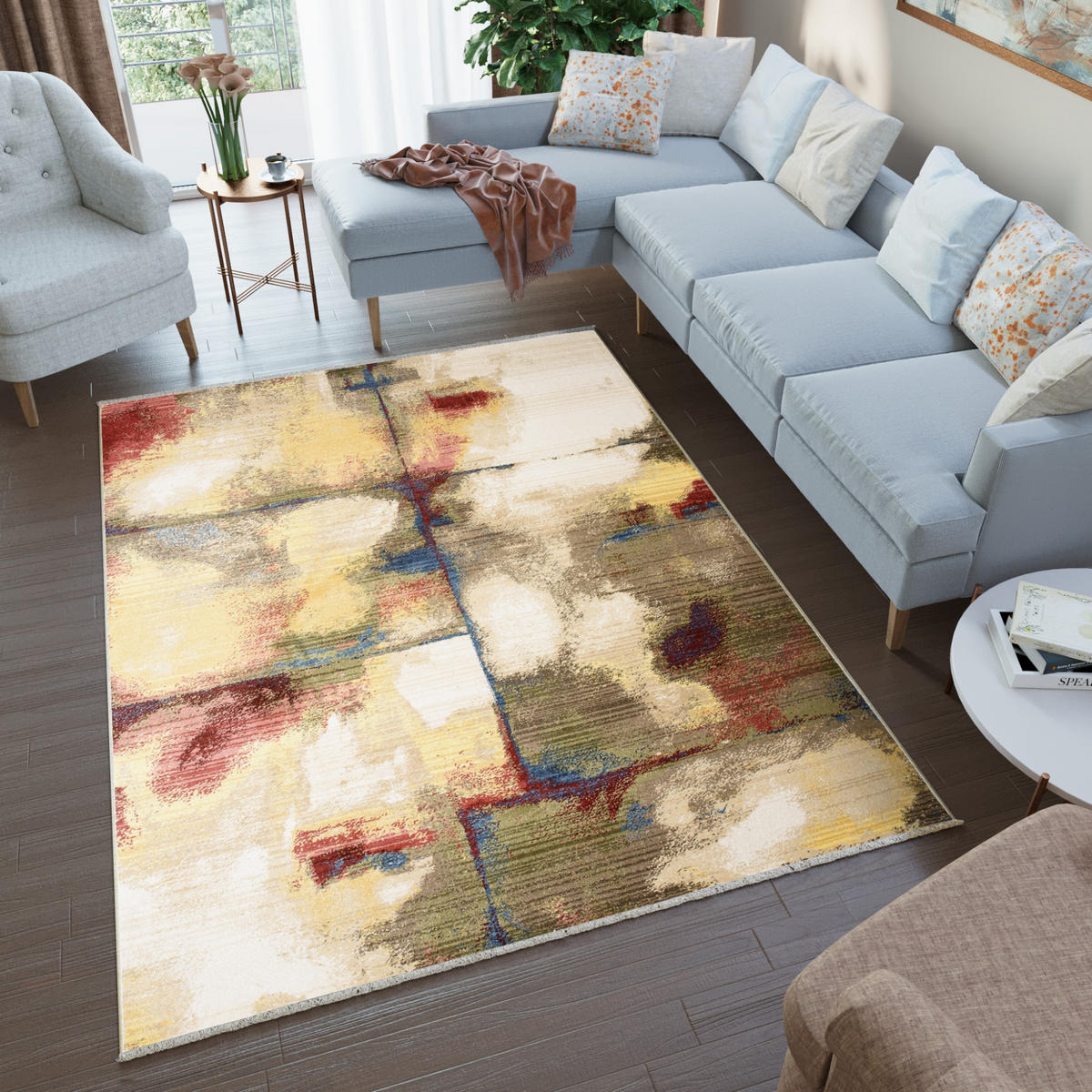 TEPPICH RIVIOLI Creme 80/150 cm - Creme, Textil (80/150cm) - Tapiso