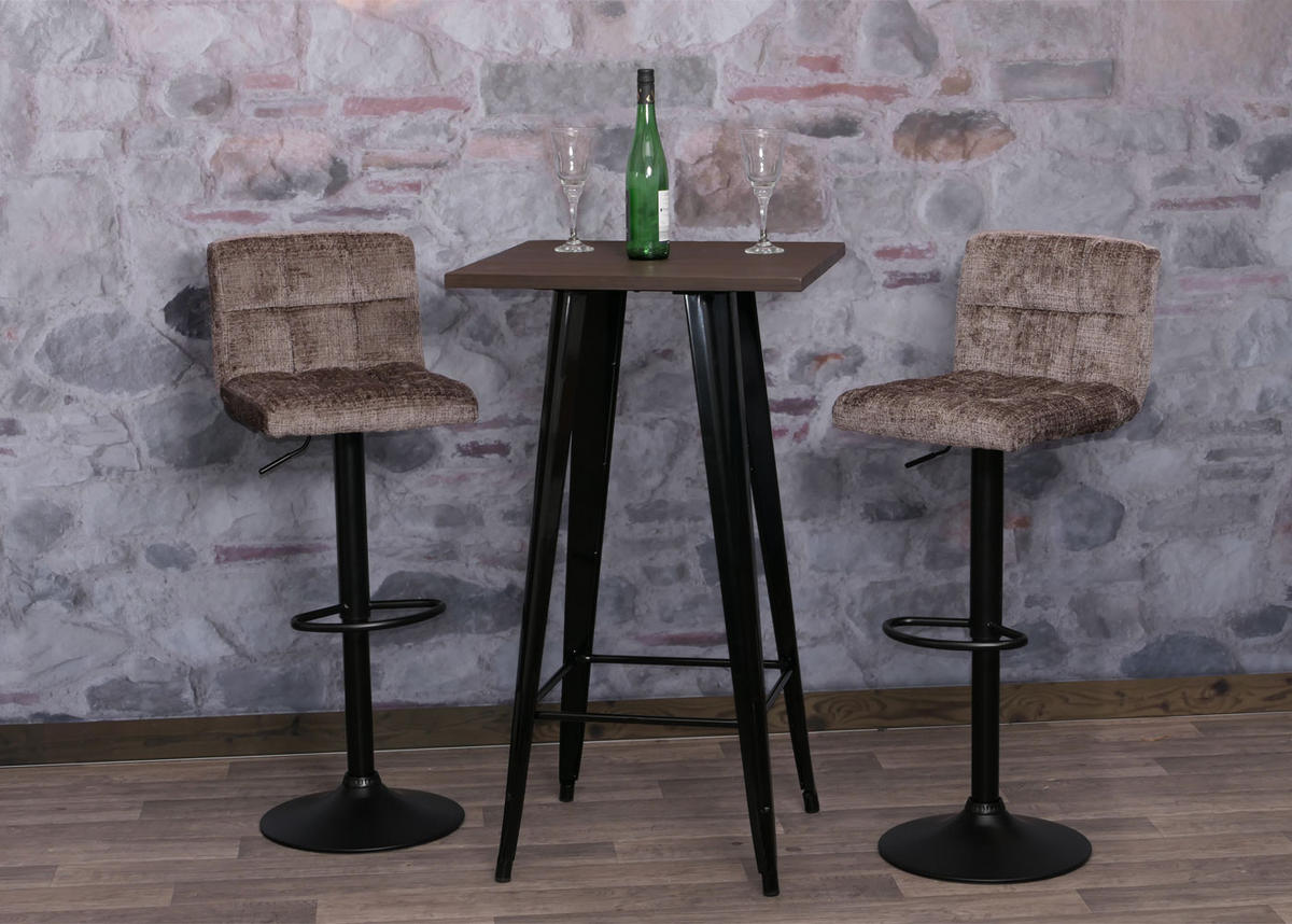 BARHOCKER Braun 2er-Set - Braun, Textil (38/107/41cm) - MCW