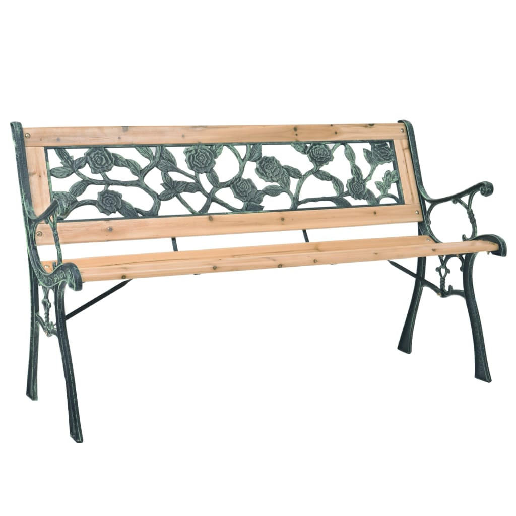 furnicato Gartenbank Braun 122x73x51 cm