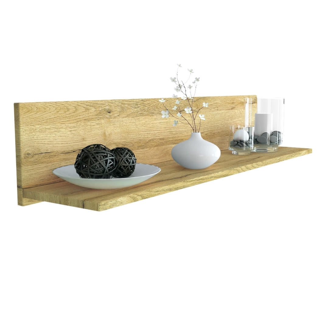 WANDREGAL Skadu Eiche Natur - Eichefarben, Holzwerkstoff (97.5/18.5/18.5cm) - Vladon