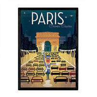 POSTER Verkehr Paris A3 Rahmenlos - Klar, Papier (29.7/5/42cm) - Nacnic