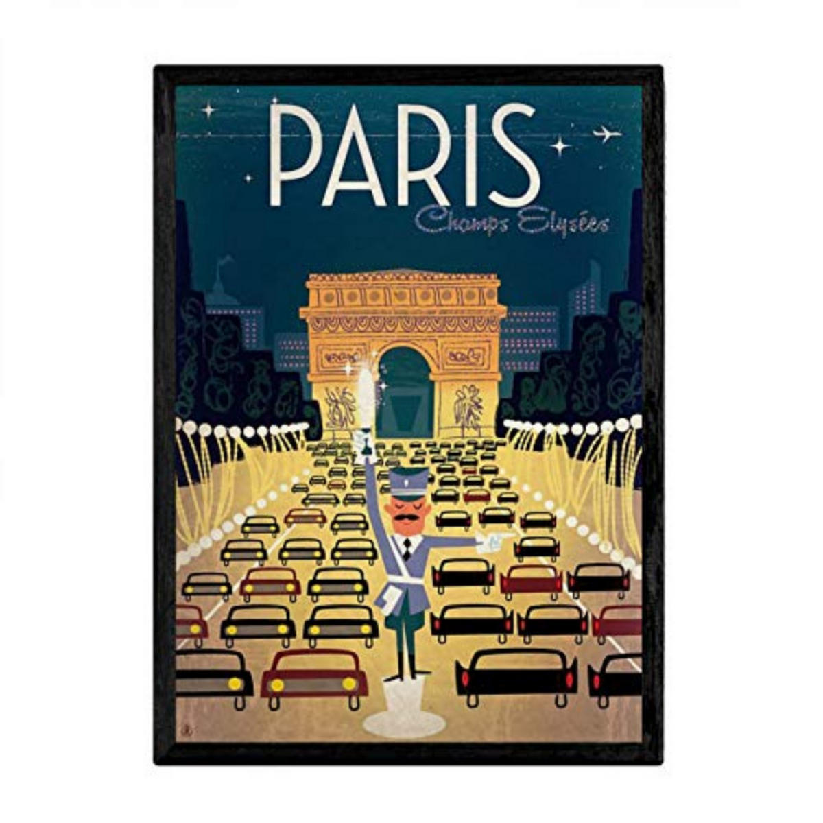 POSTER Verkehr Paris A3 Rahmenlos - Klar, Papier (29.7/5/42cm) - Nacnic