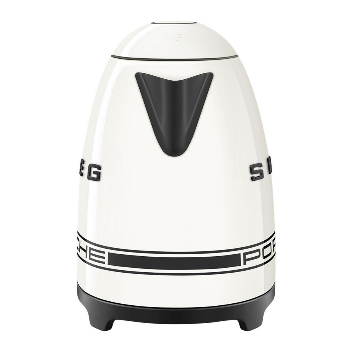 WASSERKOCHER Weiß 1,7 L, 2400 W, Edelstahl, Schnellkochfunktion, Küchengerät, Design Wasserkocher, Kalkfilter, kabellos, Temperaturbeständig - Schwarz/Weiß, Metall (22.6/24.8/17.1cm) - SMEG