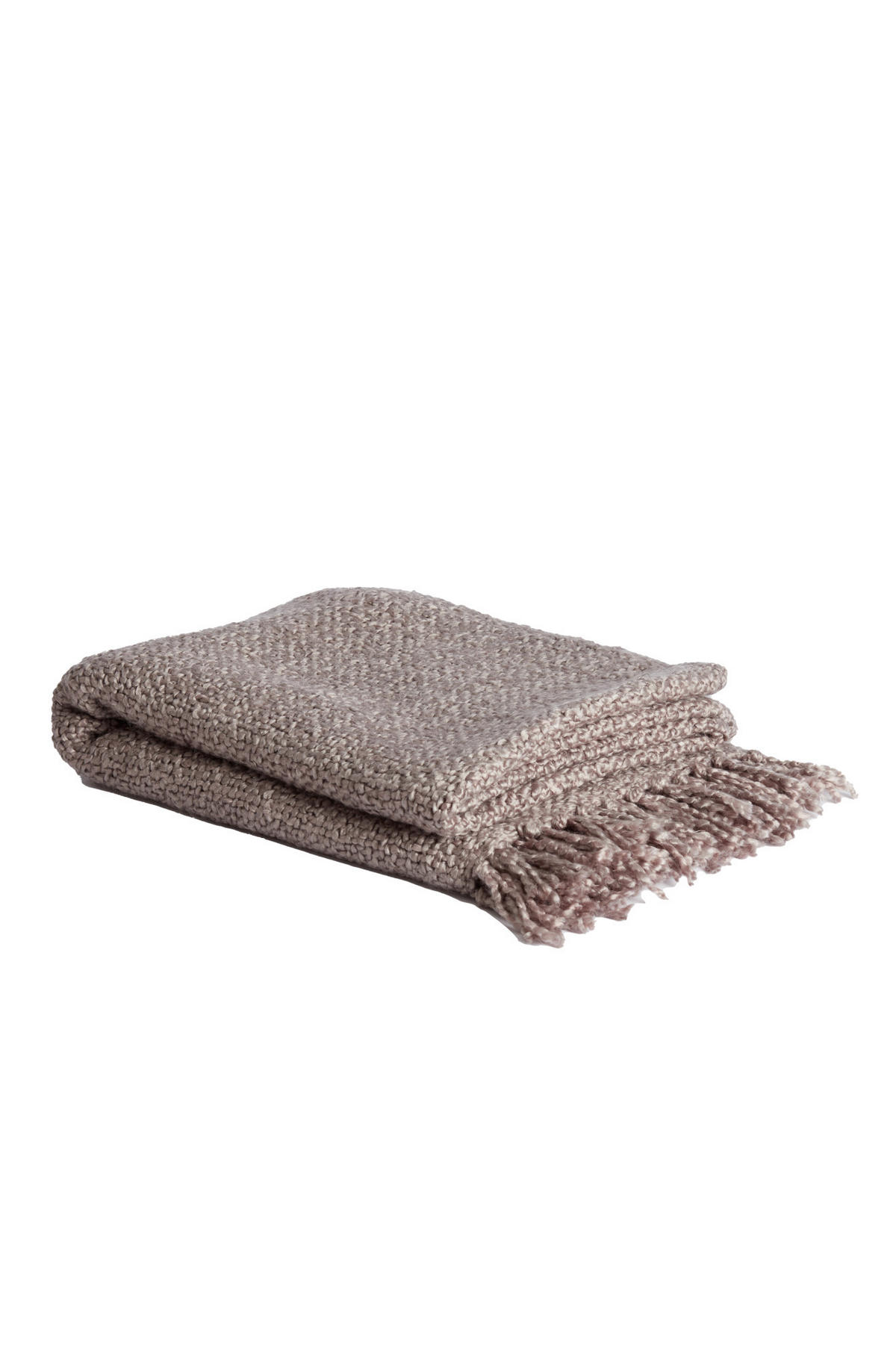 PLAID Arroba Grau 170/130/0,5 cm - Grau, Textil (130/170cm) - Light & Living