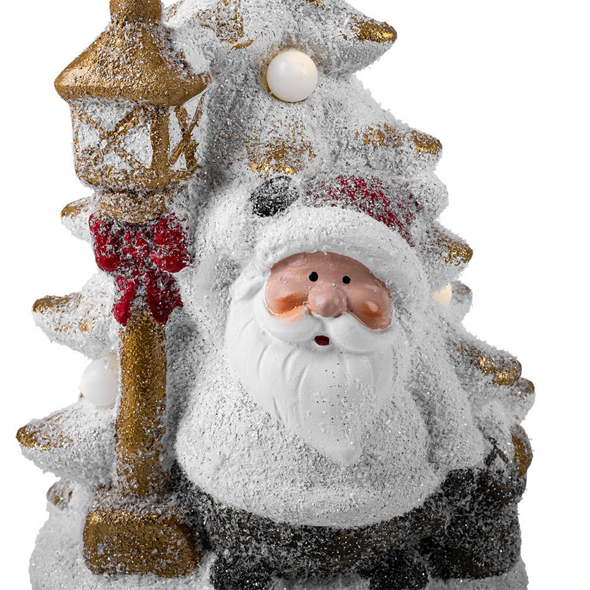 LED DEKOFIGUR Weihnachtsmann Bunt 2er Set - Multicolor, Kunststoff (14.5/12/22cm) - Globo Lighting