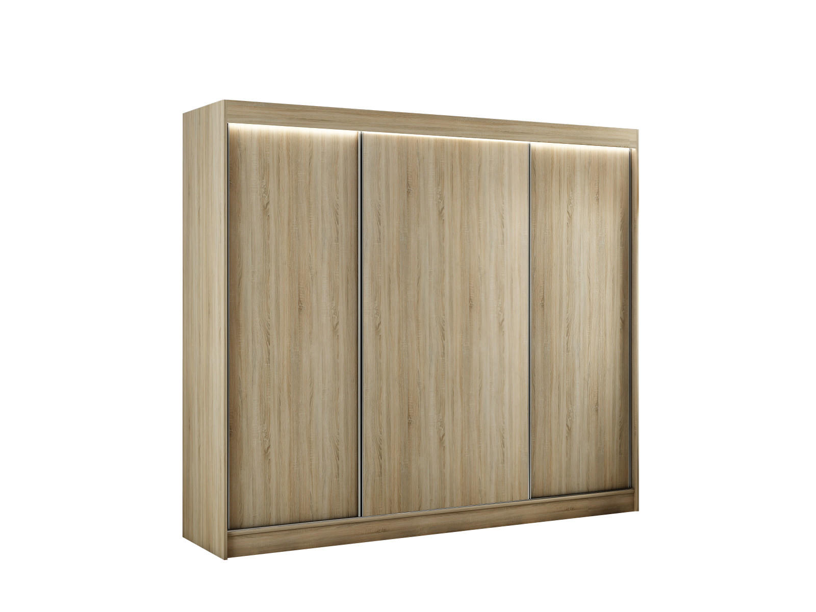 KLEIDERSCHRANK BEROG - 250 cm - Sonoma Eiche - Sonoma Eiche, Holzwerkstoff (250/215/61cm) - ALTDECOR