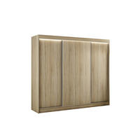 KLEIDERSCHRANK BEROG - 250 cm - Sonoma Eiche - Sonoma Eiche, Holzwerkstoff (250/215/61cm) - ALTDECOR