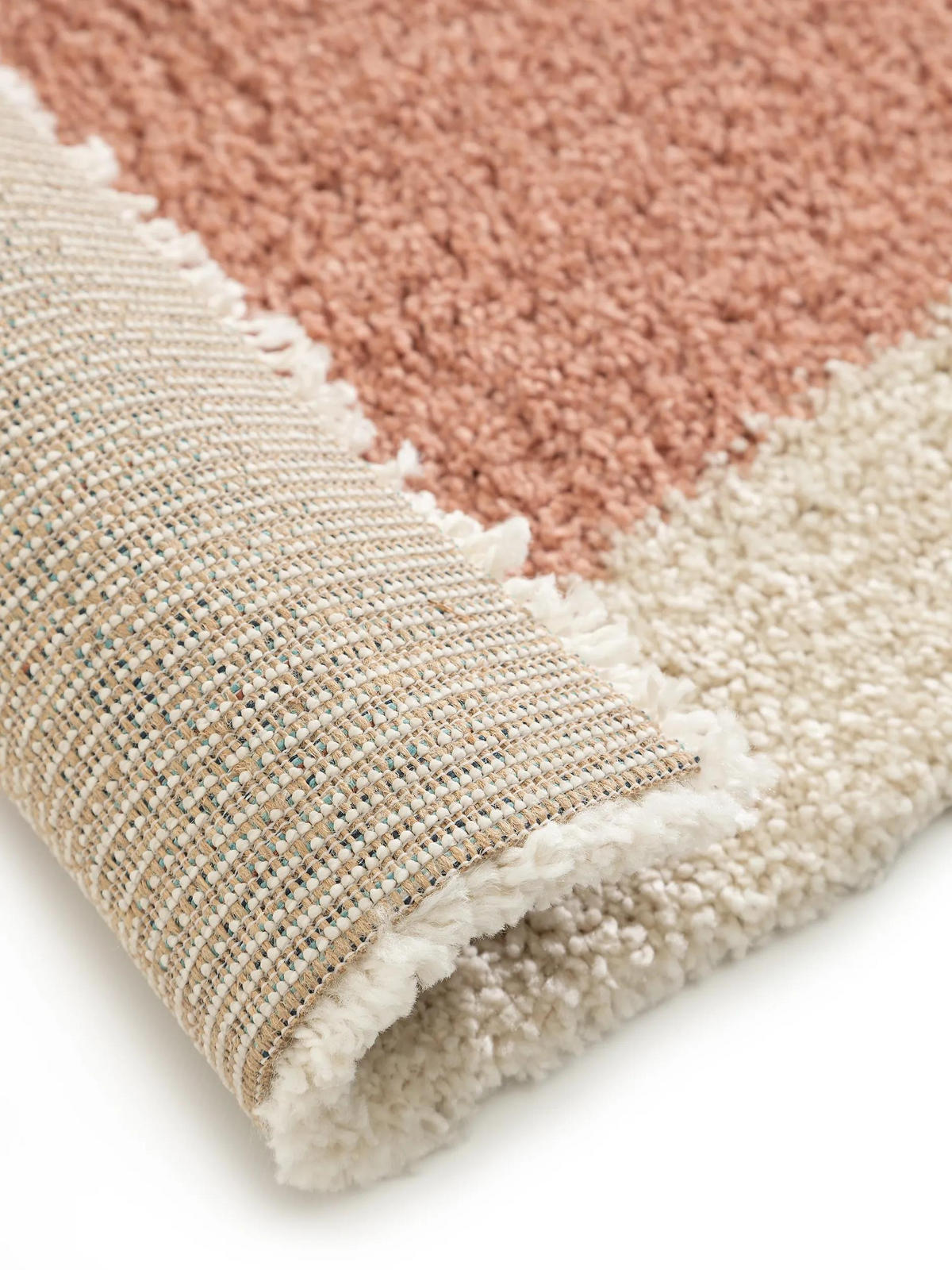 HOCHFLORTEPPICH Louise Cream/Rosa 140x200 cm - Creme, Textil (140/200cm) - benuta Pop