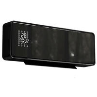 WANDHEIZLÜFTER DE-17062 Keramik PTC 1000/2000 W mit Timer Schwarz - Schwarz, Kunststoff (18.7/12.3/54cm) - ComfortXL