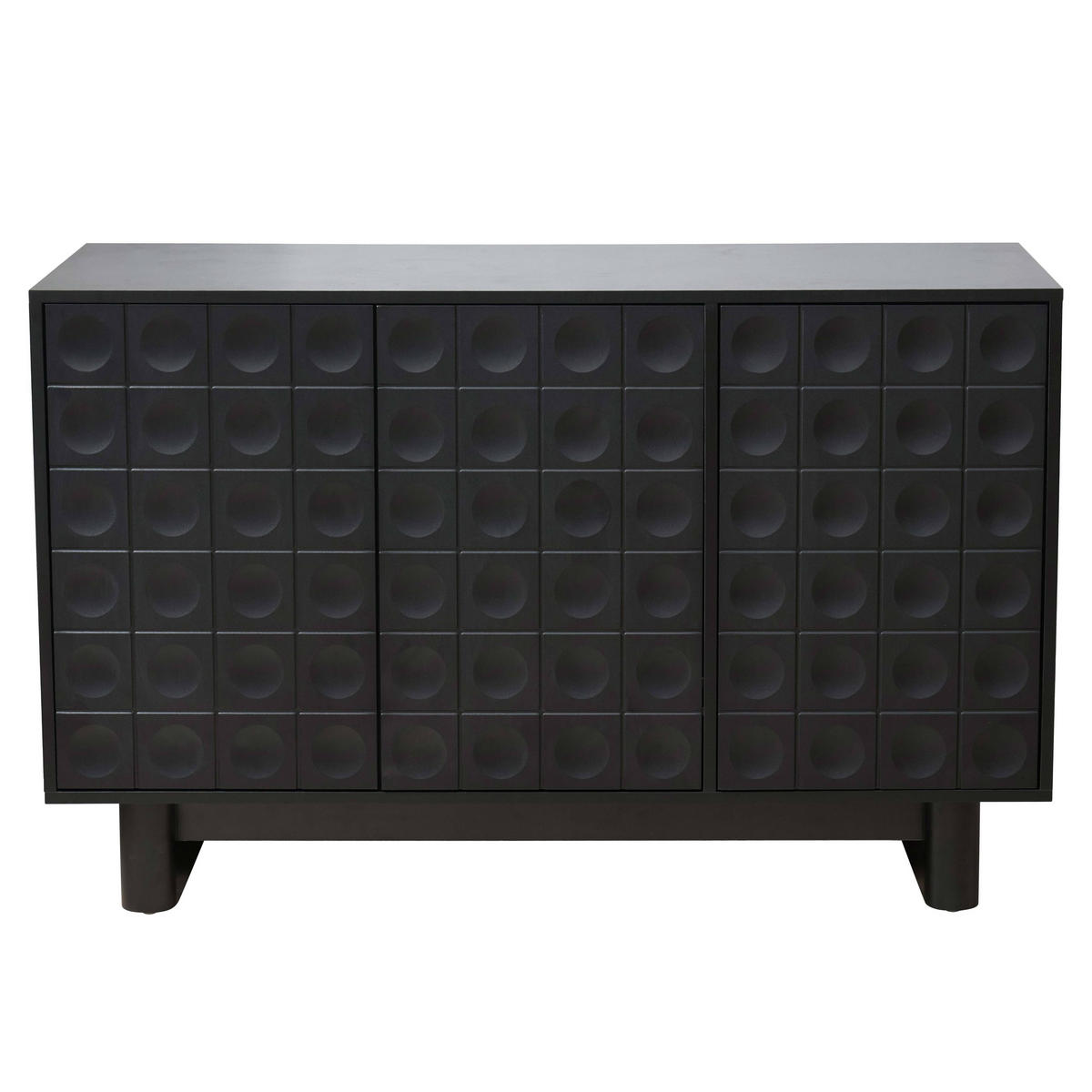 SIDEBOARD, Schwarz - Schwarz, Holz (40/78/124cm) - Oviala