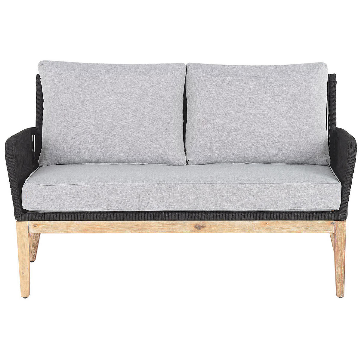 LOUNGE-SET 4-sitzer Akazienholz Grau Merano - Grau, Holz - Beliani