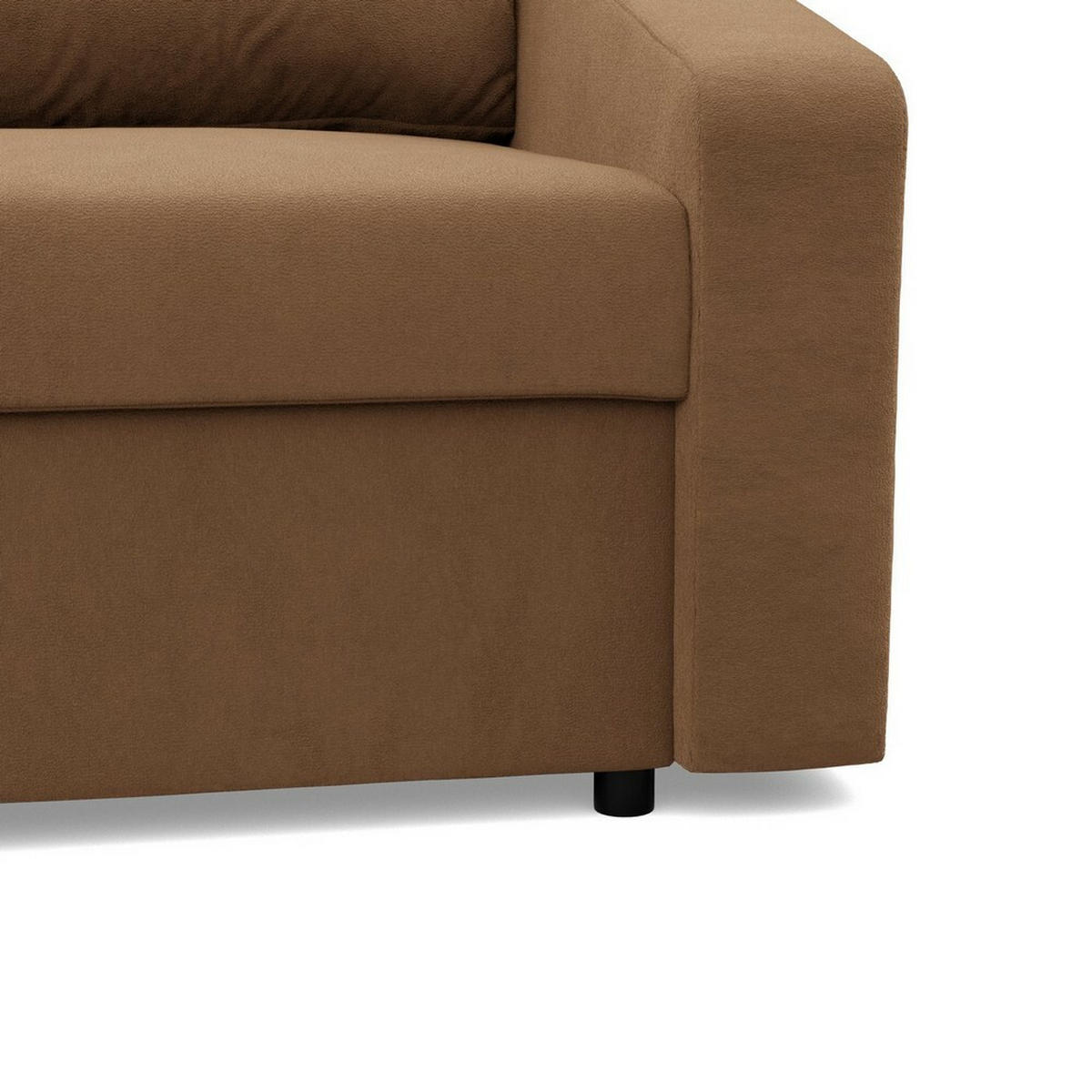 ECKSOFA Neo mit abgeschrägter Armlehnen cappuccino - Cappuccino, Textil (231/140cm) - SIMKAM Furniture