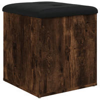 SITZBANK Jona mit Stauraum Räuchereiche 42x42x45 cm - Eiche San Remo, Holz (42/45/42cm) - DELUKE