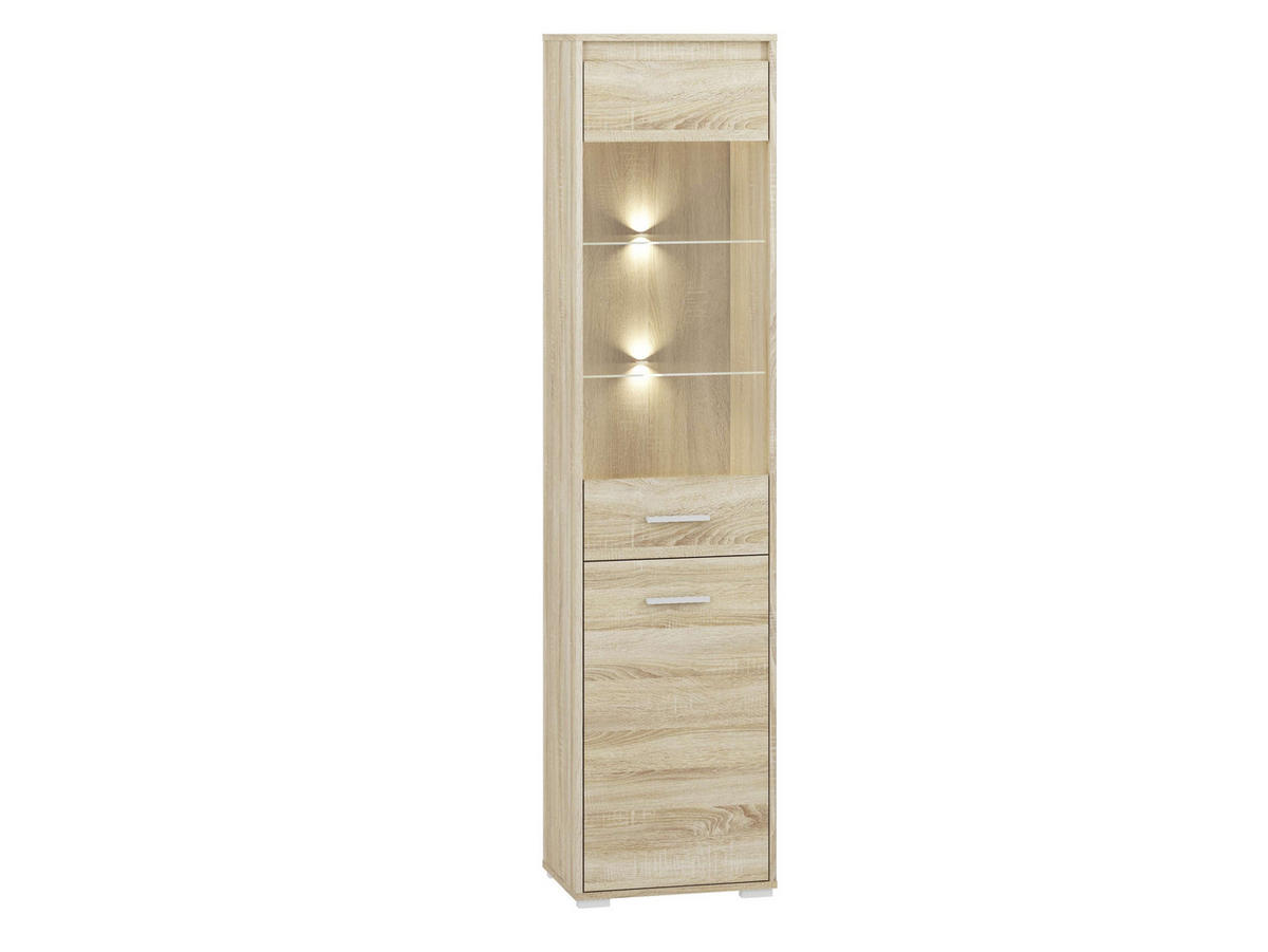 WOHNZIMMER Set 5-tlg. – Avo – Eichefarben - Eichefarben, Holzwerkstoff (48/200/34cm) - hi-markt