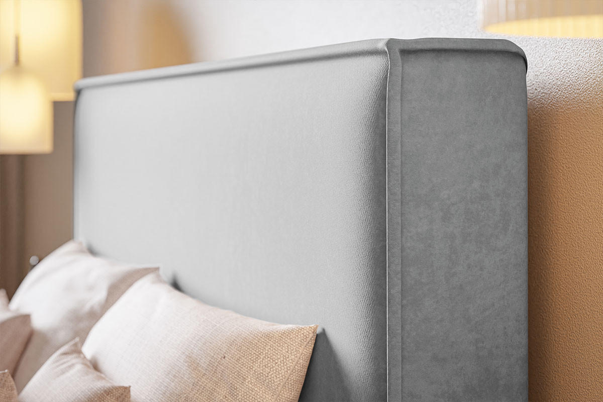 POLSTERBETT 140x200 Sydney mit Bettkasten, Hellgrau - Hellgrau, Holz/Textil (140/200cm) - Emporius