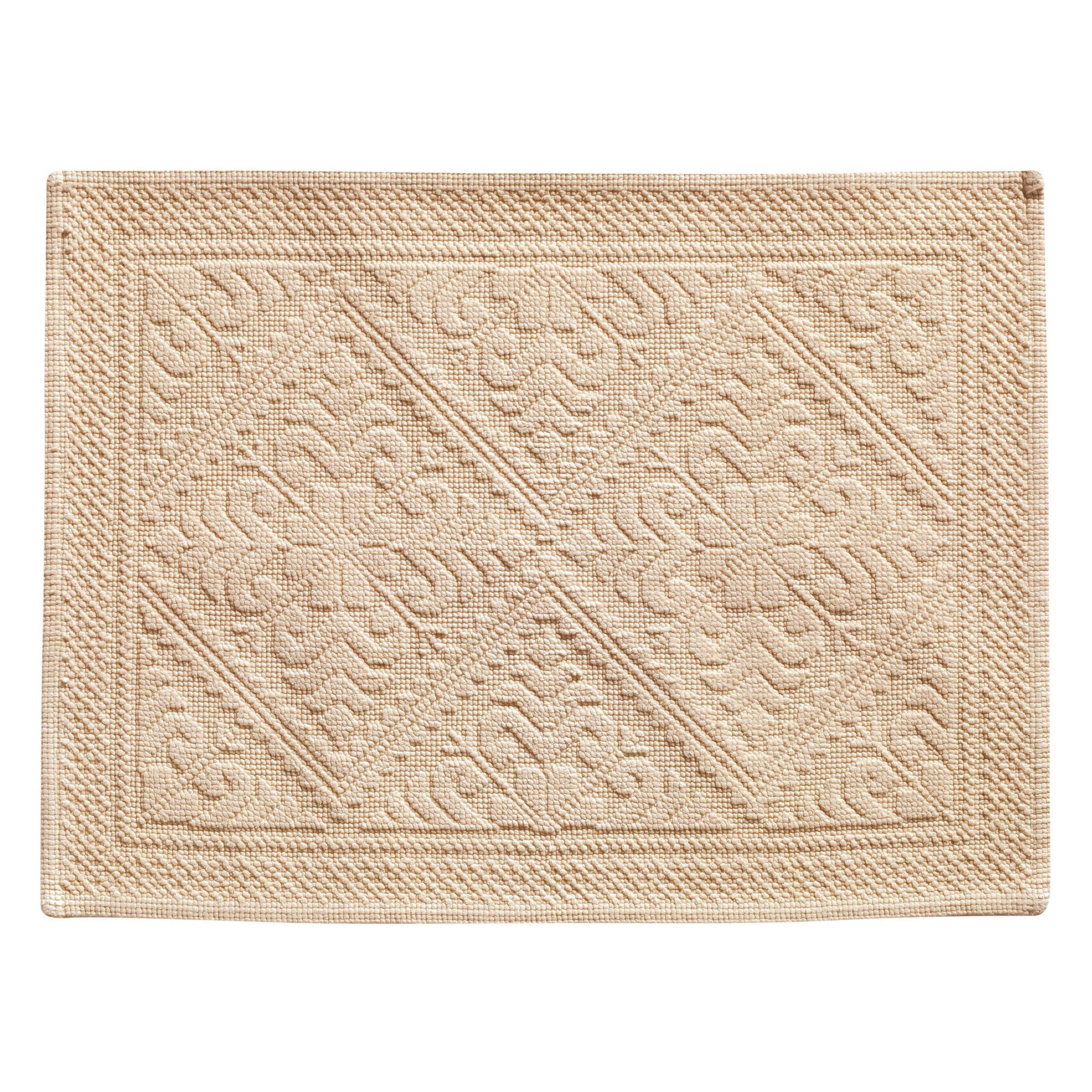 BADEMATTE Enzo puder 54 x 64 cm - Hellrosa, Textil (54/64cm) - Vivaraise