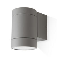 AUSSENLEUCHTE Lusiwa - Grau, Metall (9.6/9.6/6.5cm) - Paco Home