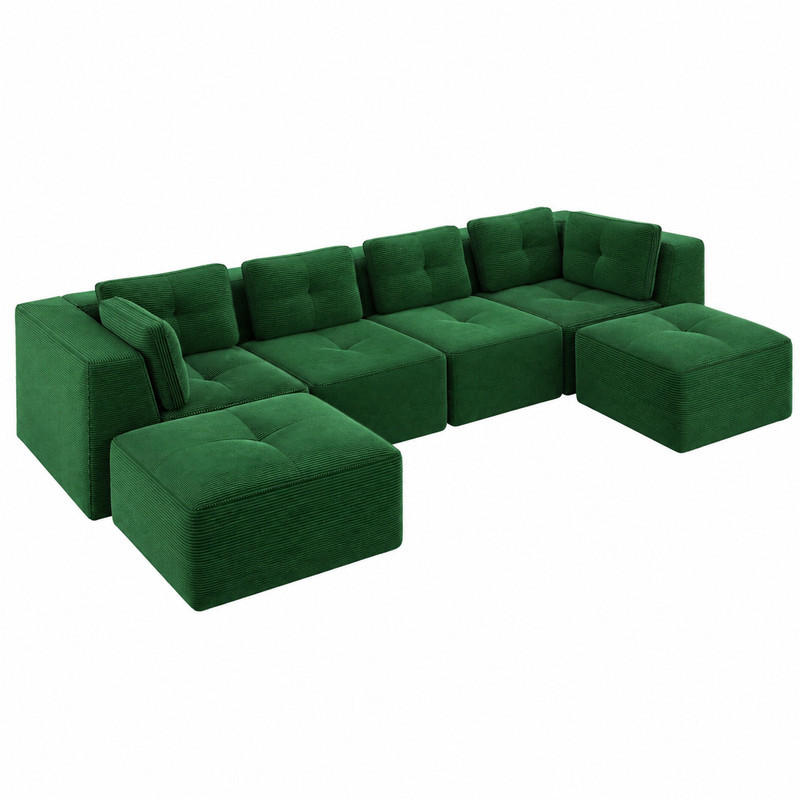 Meubliv Sofa Grün 177x69x386 cm