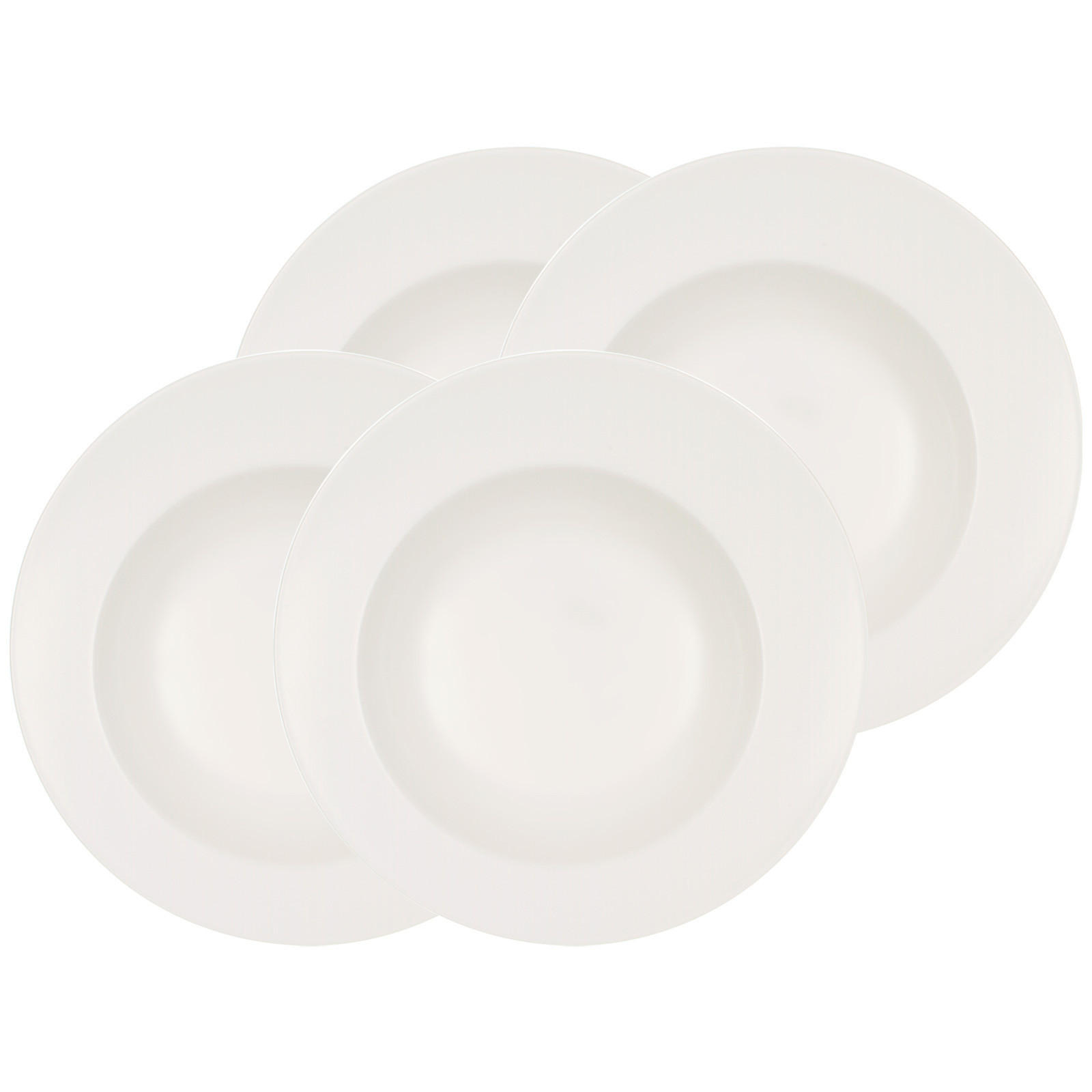 PASTATELLER Flow weiß ø 30 cm 4er Set - Weiß, Keramik (30cm) - Villeroy & Boch