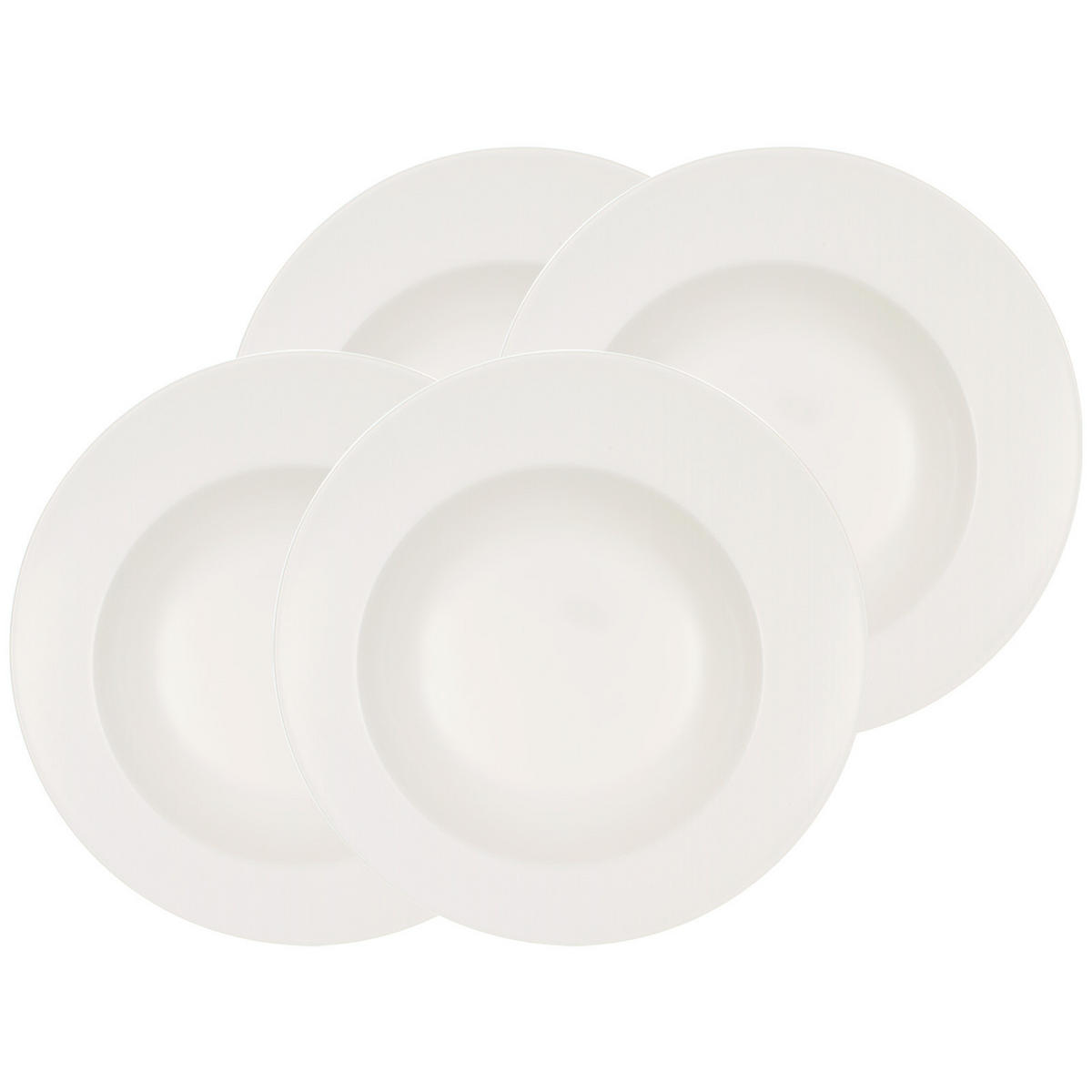 PASTATELLER Flow weiß ø 30 cm 4er Set - Weiß, Keramik (30cm) - Villeroy & Boch