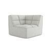 SOFAELEMENT Strukturstoff Stoff Beige - Beige/Schwarz, Kunststoff/Textil (98/75/98cm) - Makamii