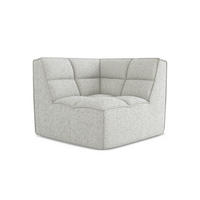 SOFAELEMENT Strukturstoff Stoff Beige - Beige/Schwarz, Kunststoff/Textil (98/75/98cm) - Makamii