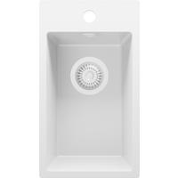 SPÜLBECKEN Riga, 2-er set Alles Weiß 28/50 cm 1 Becken + Ablauf-Set ab 30er Unterschrank - Weiß, Kunststoff (28/20/50cm) - Primagran