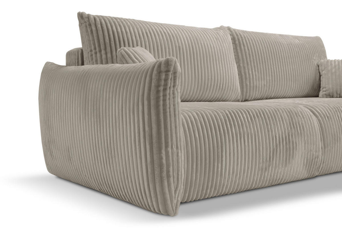 SOFA Hallora - Creme (Tilia 11) - Creme, Holzwerkstoff (240/88/108cm) - Möblo