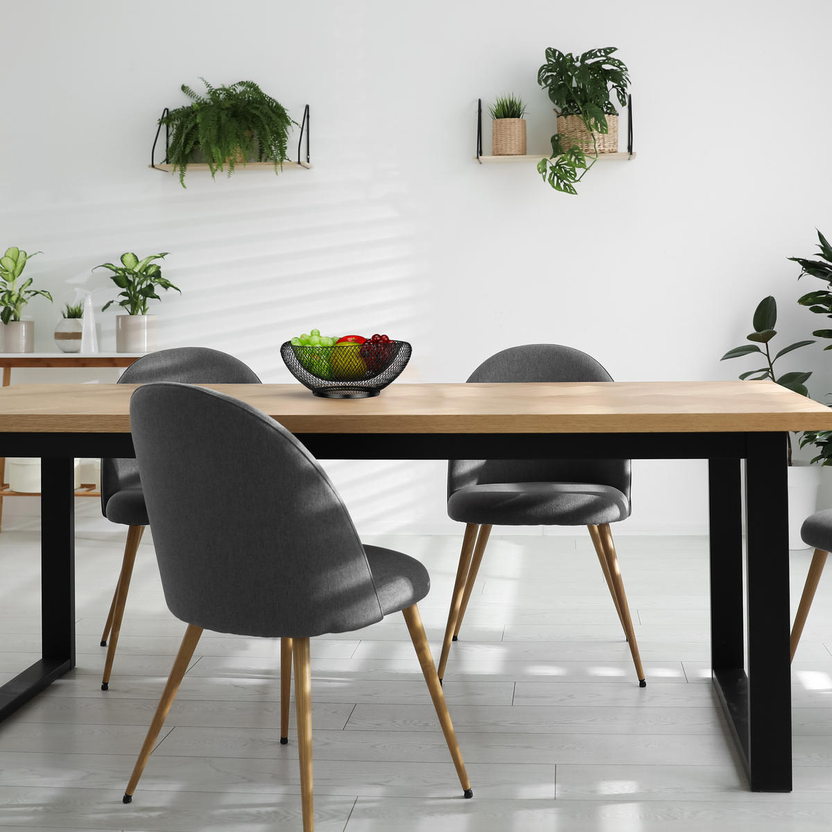 OBSTSCHALE - Schwarz, Metall (10cm) - Relaxdays